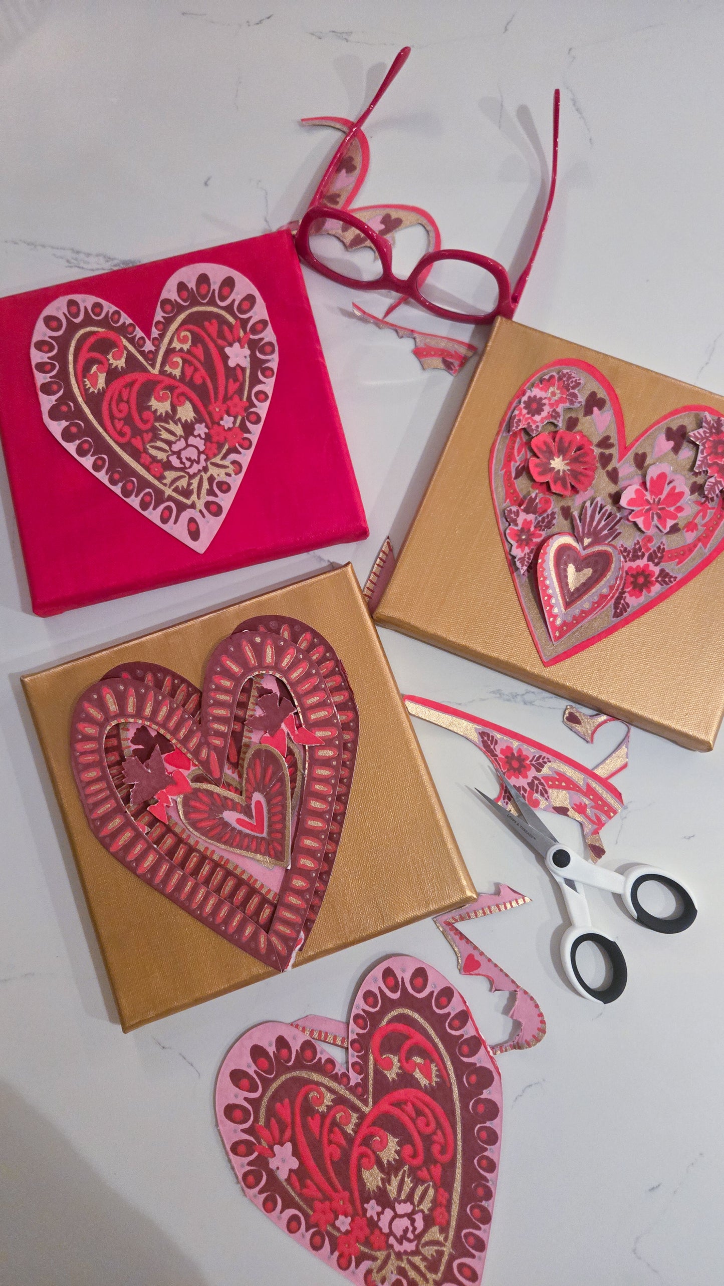 Love is in the Air - Heart Art Class
