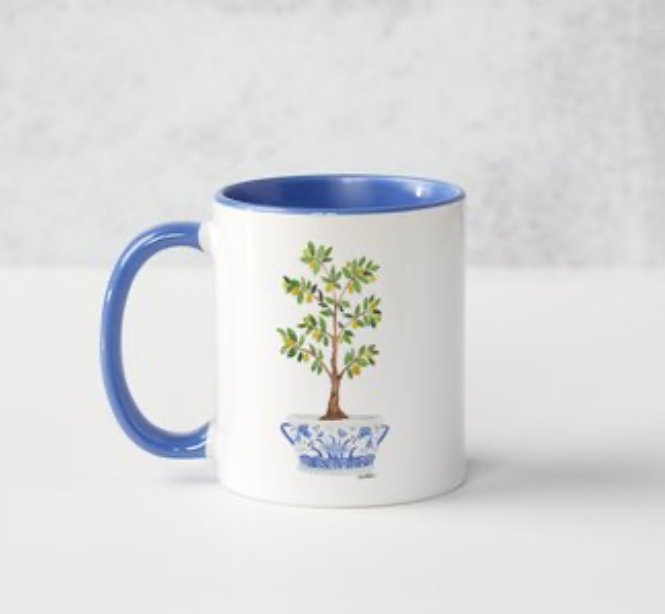 Chinoiserie Lemon Tree Coffee Mug