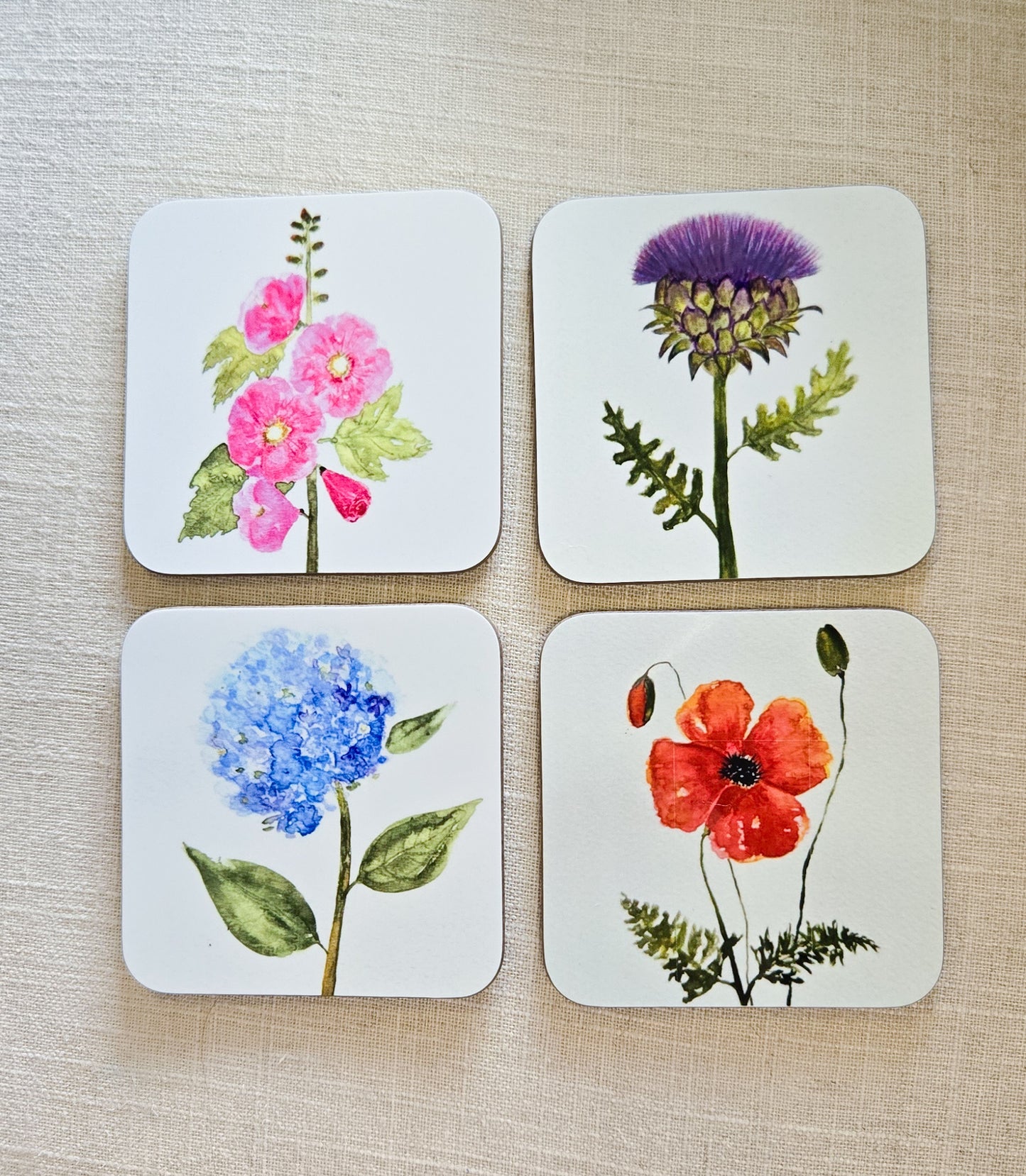 Coaster Set - English Garden Botanical