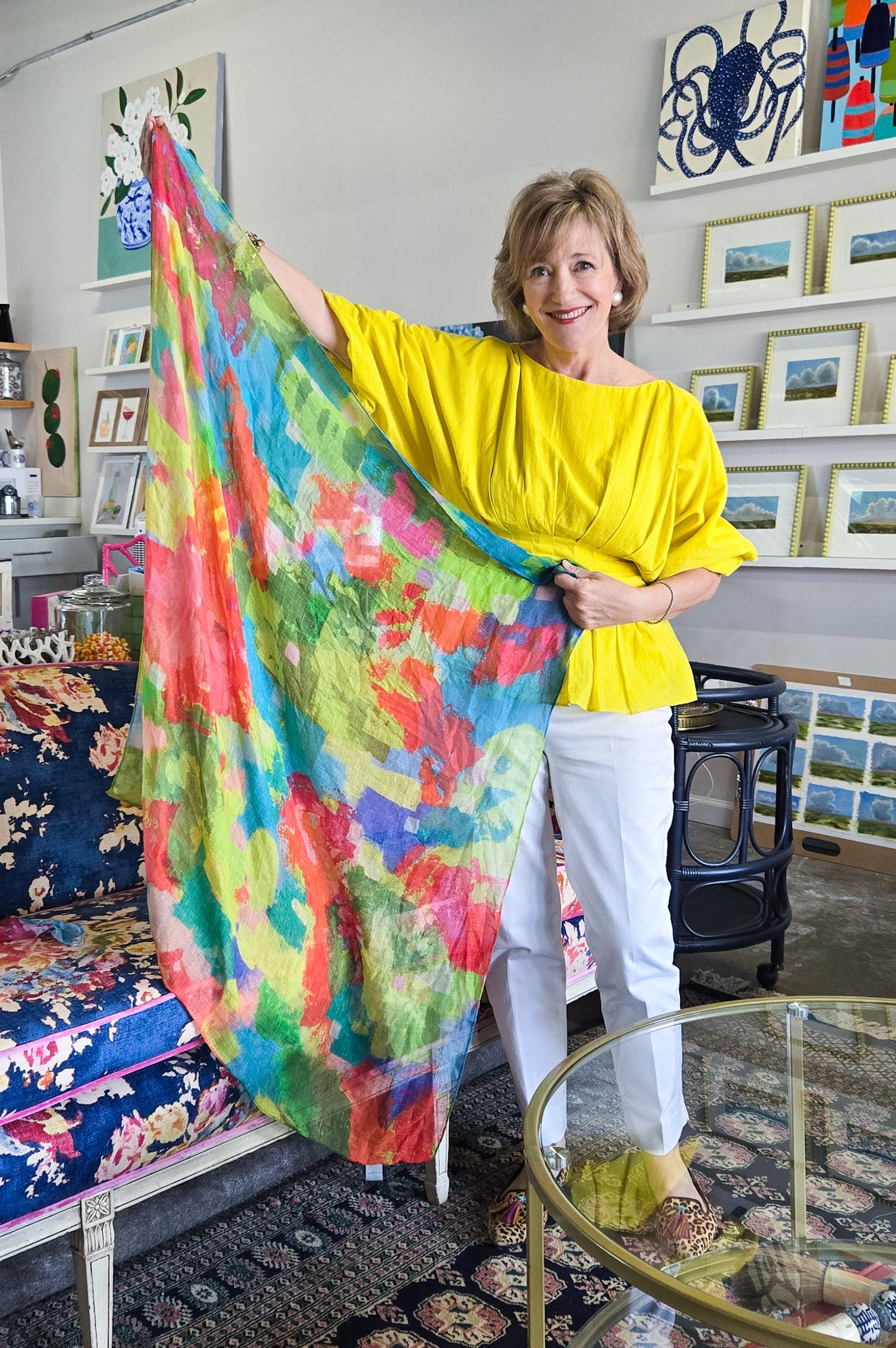 Abstract Scarf "Count it All Joy"