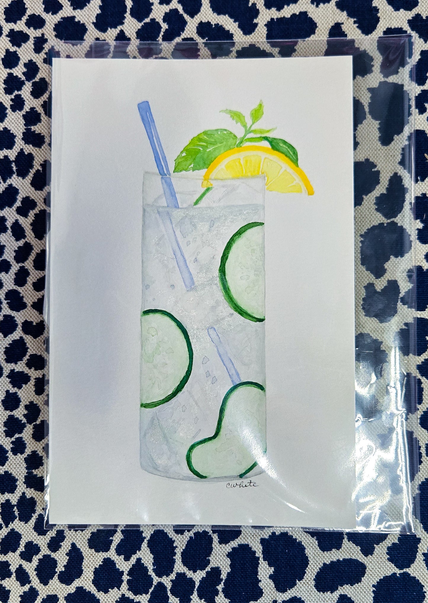 Bar Art - Cucumber Collins