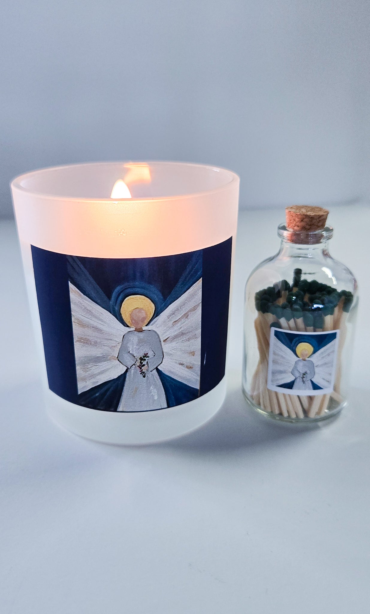 Angel Candle and Matches Set