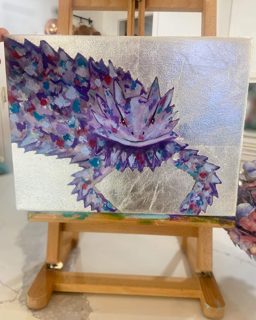Fierce Frog Original Art
