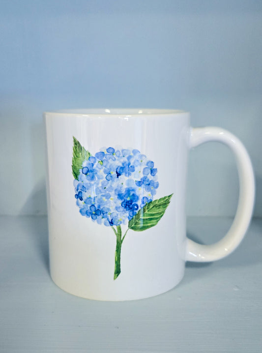 Blue Hydrangea Mug
