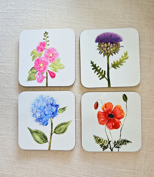 Coaster Set - English Garden Botanical