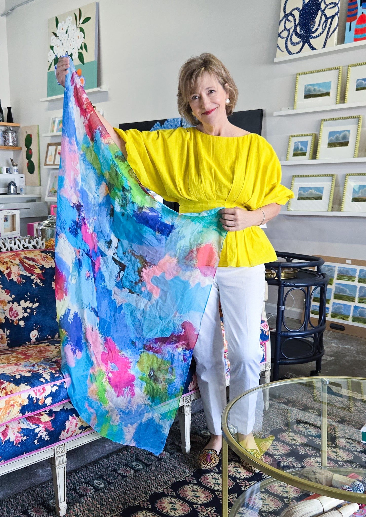 Abstract Scarf "Beach Days"