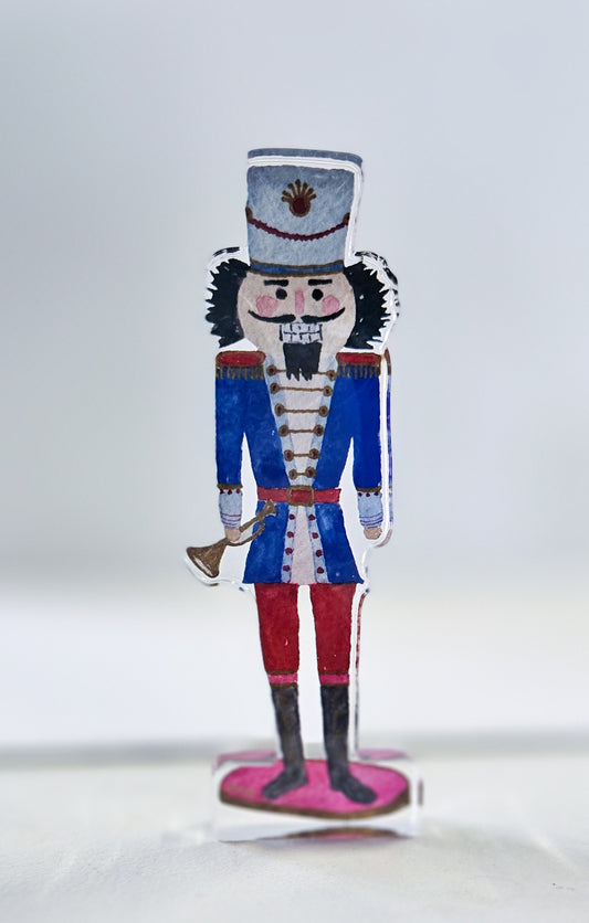 Acrylic Nutcracker Cutout Blue