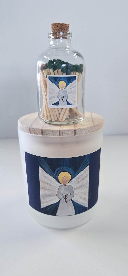 Angel Candle and Matches Set