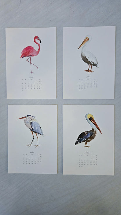 Watercolor Birds 2026 Calendar