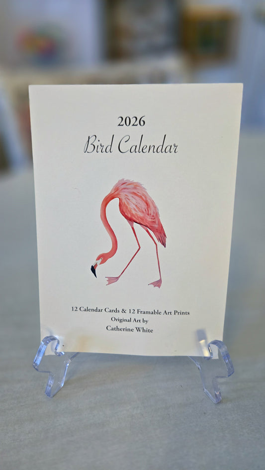 Watercolor Birds 2026 Calendar