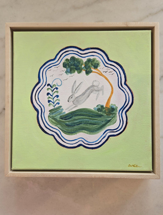 Porcelain Stories - CE Le Lapin (Rabbit) 10x10