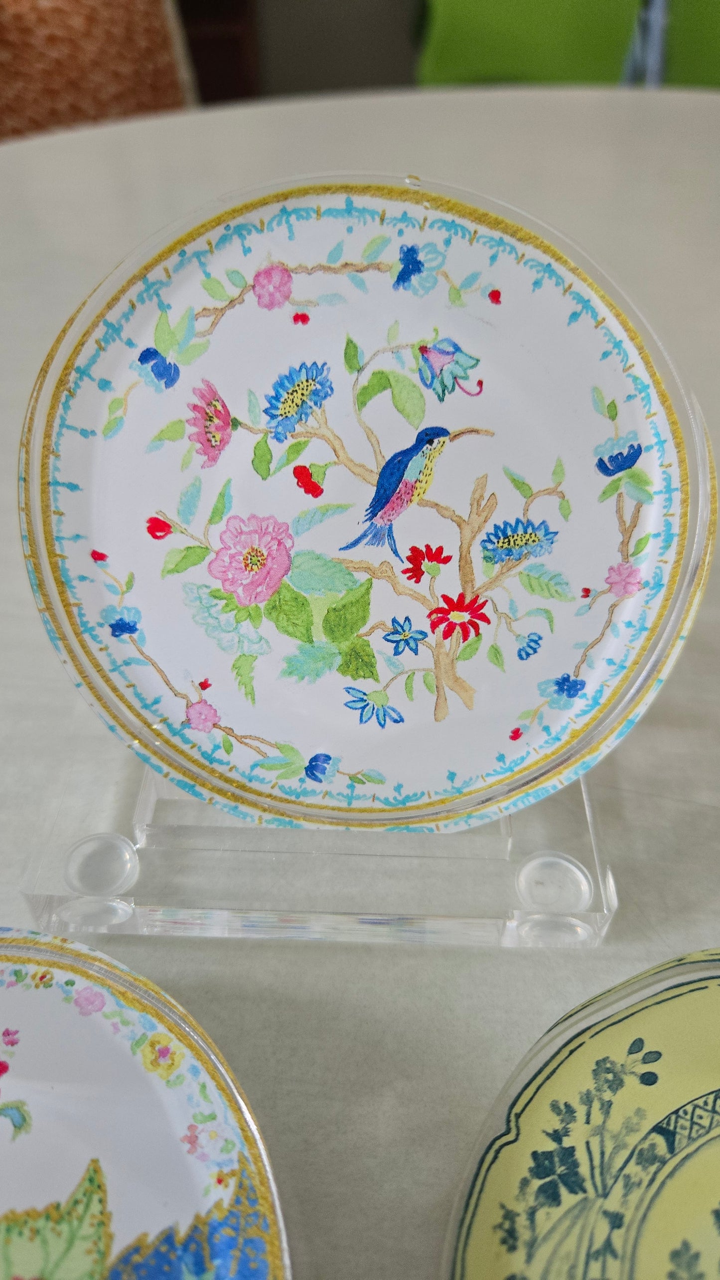 Acrylic Porcelain Stories Coasters
