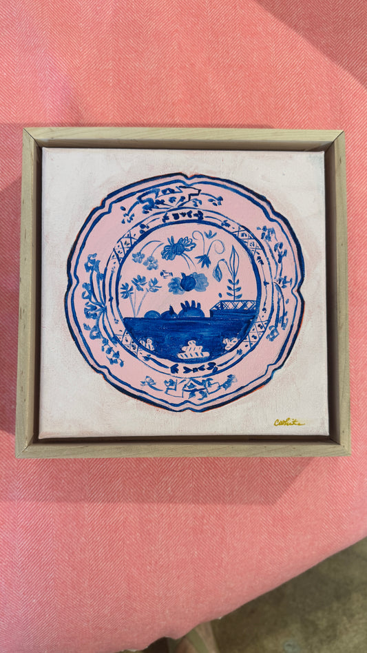 Porcelain Stories-Giorne pink 8x8