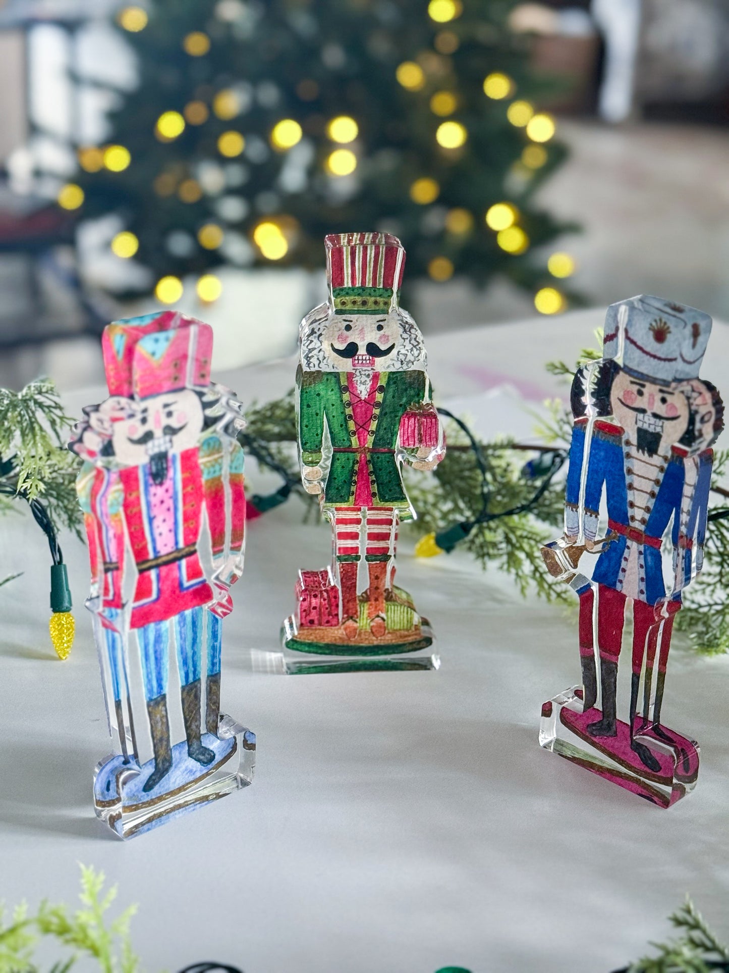 Acrylic Nutcracker Cutout Set of Three